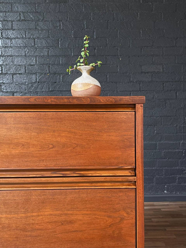 Mid-Century Modern Walnut Highboy Dresser by Dixie, c.1960’s