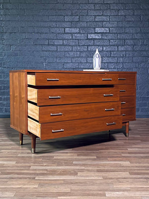 Mid-Century Modern “Biscayne” Walnut Dresser by Drexel, c.1950’s