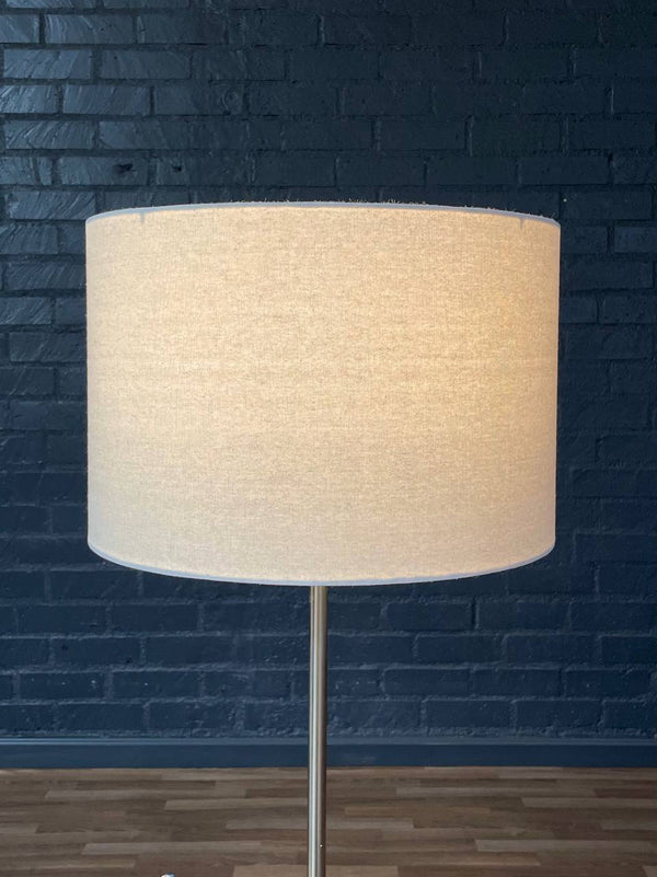 Laurel Wired Floor Lamp w/ Glass Side Table, c.1960’s