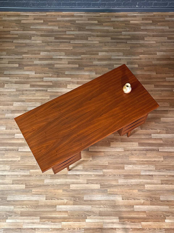 Mid-Century Modern Walnut Executive Desk by Fredrik Kayser, c.1960’s