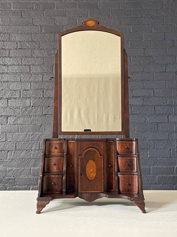 English Antique Miniature Dressing Mirror Stand, c.1940’s