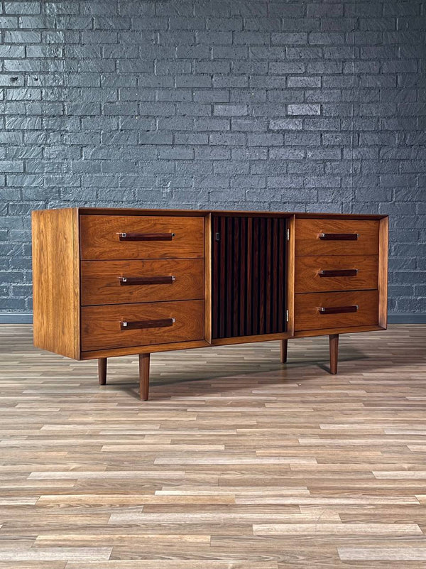 Mid-Century Modern “Tower Suite” Rosewood & Pecan Dresser by Lane, c.1970’s
