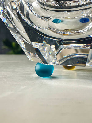 Joel Desgrippes Crystal Colorado Bowl for Swarovski