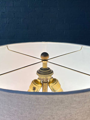 Mid-Century Regency Glass Floor Lamp, c.1950’s