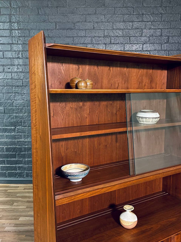 Mid-Century Modern “1st Edition” Walnut Bookcase Hutch by Lane, c.1950’s