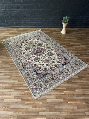 Large Vintage Persian Silk Rug by Haghighat