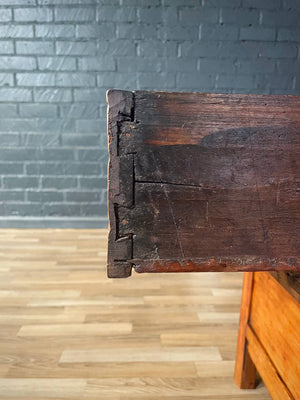 Antique Chinese Rustic Low Console Table w/ Secret Compartment, c.1920’s