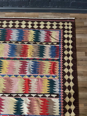 Vintage Hand Made Tribal Turkish Kilim Rug, c.1970’s