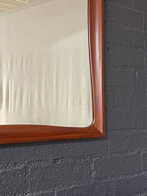 Mid-Century Modern Sculptural Walnut Mirror, c.1960’s