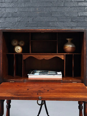 Antique Spanish Colonial Revival Bargueño-Style Drop-Front Writing Desk, c.1920’s