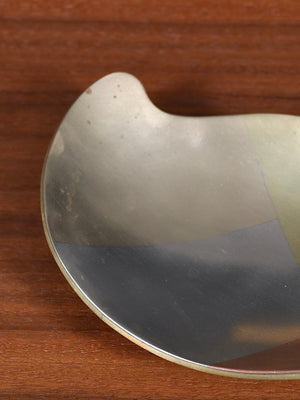 Mexican Modernist Biomorphic “Metales Casados” Mixed Metal Catchall Tray, c.1960’s
