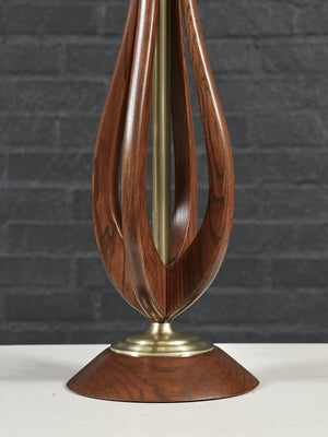 Californian Modern Sculpted Table Lamp by Roller Lamp Co.,  c.1960's