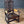 English Baroque Oak & Tooled Leather Armchair w/ Barley Twist Legs, c.1910’s