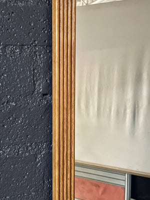 Pair of French Neoclassical Style Mirrors w/ Ribbon Crest, c.1950’s