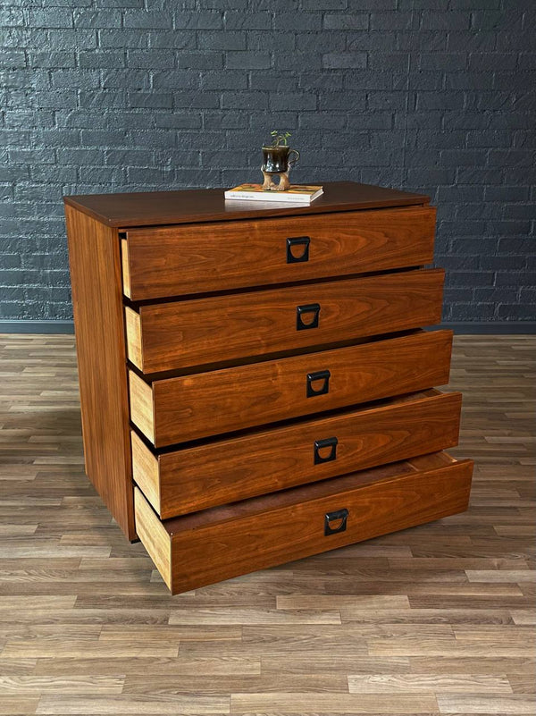 Mid-Century Modern Walnut Highboy Dresser by Dixie, c.1960’s