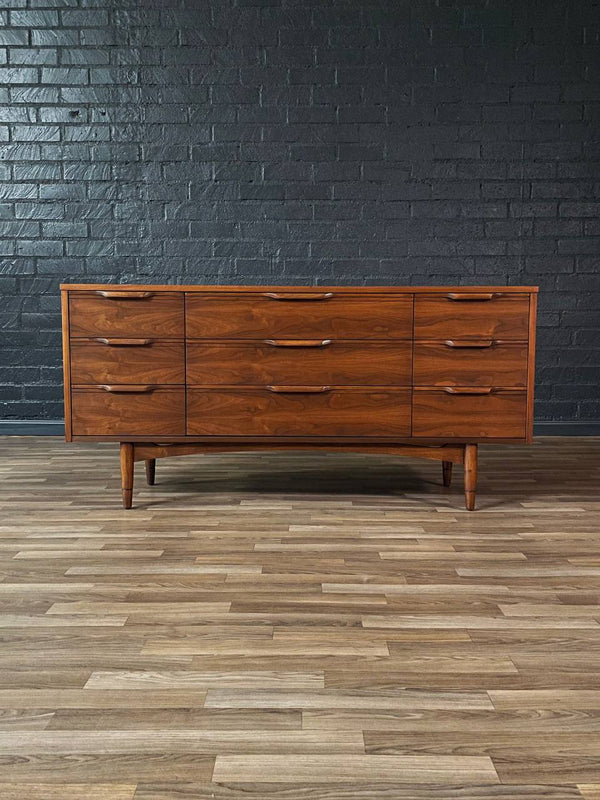 Mid-Century Swedish Modern 9-Drawer Walnut Dresser, c.1960’s
