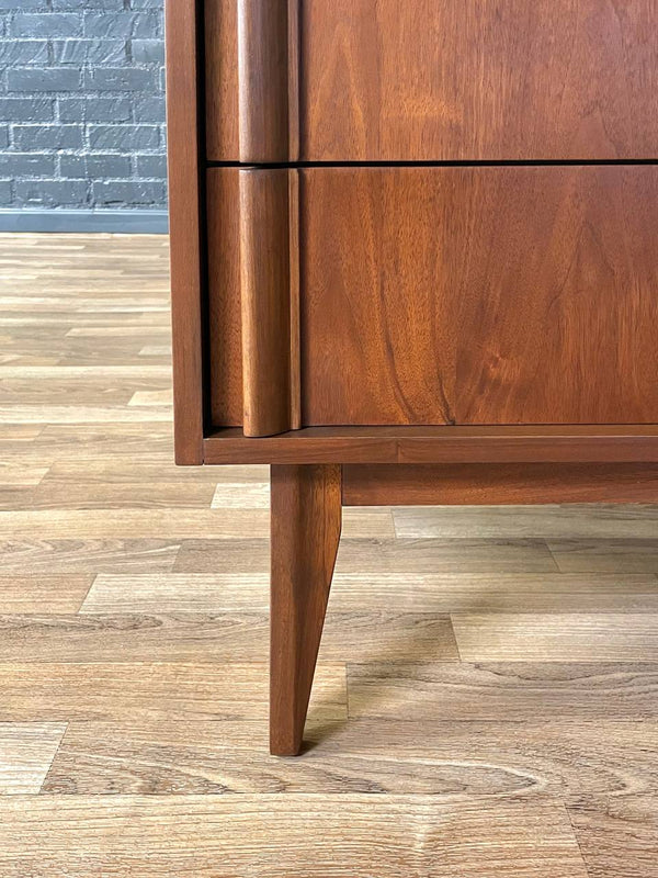 Mid-Century Modern Walnut Highboy Dresser by Basic Witz, c.1960’s