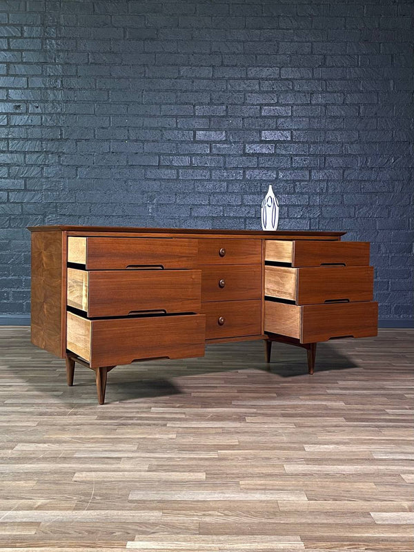 Mid-Century Californian Modern “Vega” Walnut Dresser by Morris of CA, c.1960’s