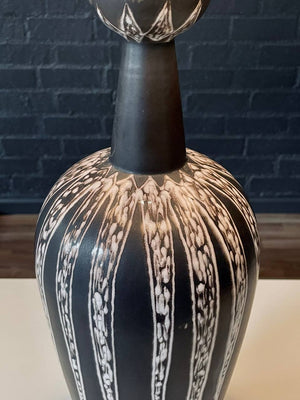 Mid-Century Danish Modern Ceramic Table Lamp by Soholm, Denmark – Signed, c.1960’s