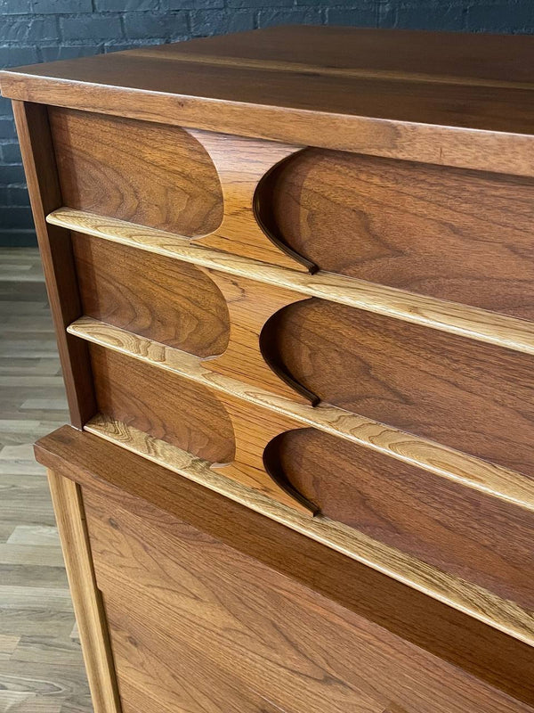 Mid-Century Modern Two-Tone Highboy Dresser by Kent Coffey, c.1960’s