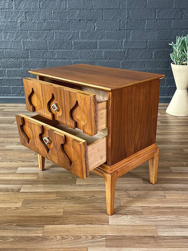 Pair of Mid-Century Modern Oak & Walnut Night Stands, c.1960’s