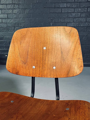 Mid Century Modern Walnut Plywood Chair by Brunswick, c.1960's