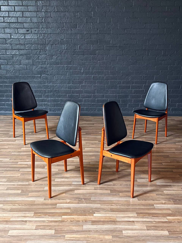 Set of 4 Mid-Century Danish Modern Teak Dining Chairs, c.1960’s