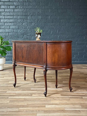 French Kidney Shape Carved Writing Desk, c.1950’s