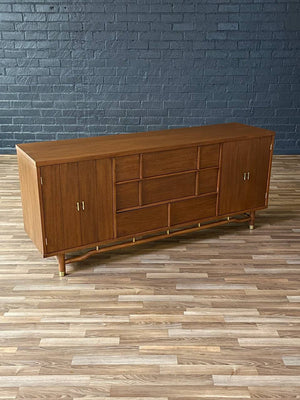 Mid-Century Modern Dresser with Brass Accents, c.1960’s