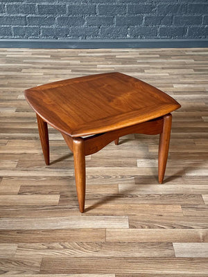 Mid-Century Modern Sculpted Walnut Floating Top Side Table, c.1960’s