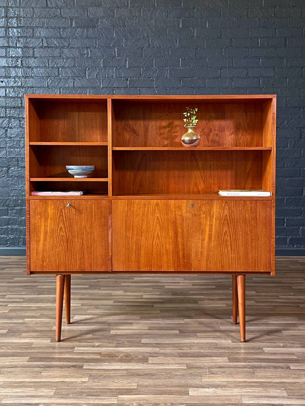 Mid-Century Danish Modern Teak Drop-Down Bookcase, c.1960’s
