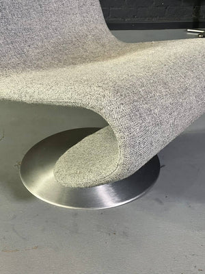 Verner Panton System 1-2-3 High-Back Swivel Lounge Chair for Fritz Hansen, c.1970's