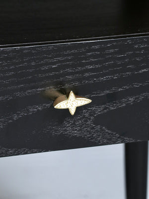 air of Mid Century Modern Natural & Ebony Wood Nightstands by Raymond Loewy for Mengel, c.1960's