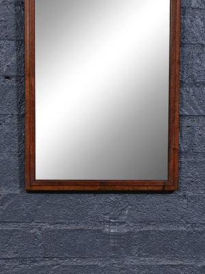 Victorian Renaissance Revival Wood Wall Mirror with Ornate Crest, c.1930's