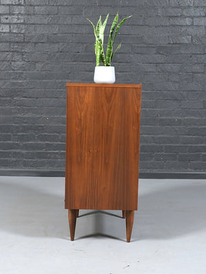 Mid Century Modern Walnut Highboy Dresser  c.1960's