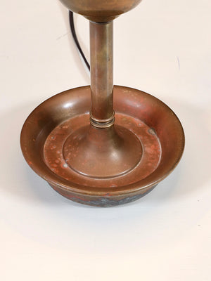 Pair of Neoclassical Revival Patinated Brass Urn Style Table Lamps c.1960's