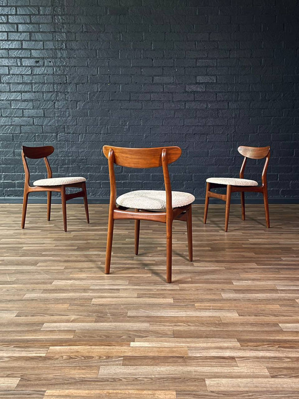 Set of 4 Mid-Century Danish Modern Walnut Dining Chairs, c.1960’s