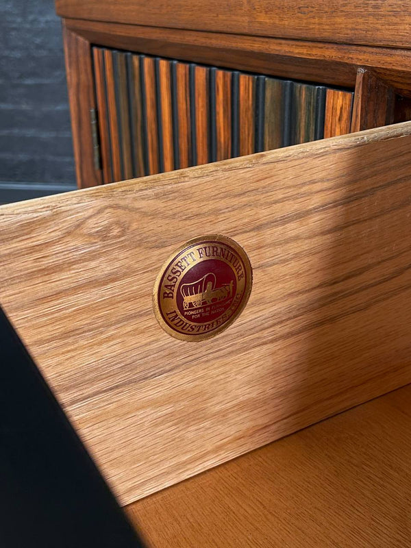 Mid-Century Modern Walnut & Rosewood Credenza by Bassett Furniture, c.1960’s