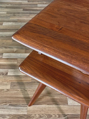 Mid-Century Modern Two-Tier Side Table by Carl Bissman, c.1950’s