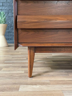 Mid-Century Modern “Rhythm” Walnut Highboy Dresser by Lane, c.1950’s