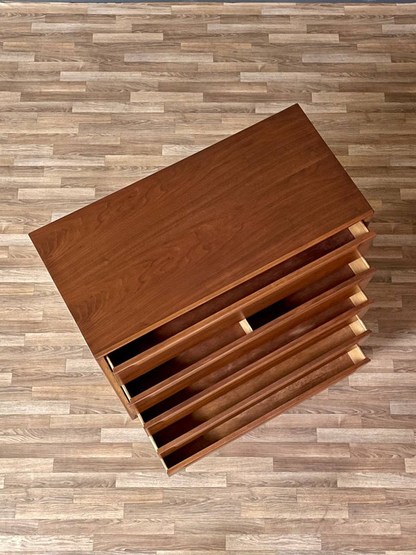 Mid-Century Modern Walnut Highboy Dresser, c.1960’s