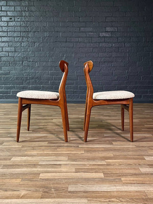 Set of 4 Mid-Century Danish Modern Walnut Dining Chairs, c.1960’s