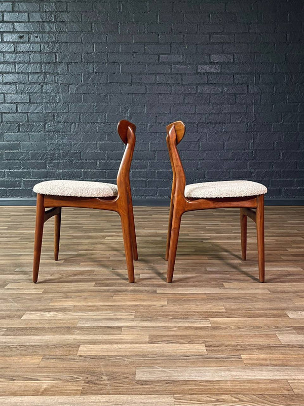 Set of 4 Mid-Century Danish Modern Walnut Dining Chairs, c.1960’s