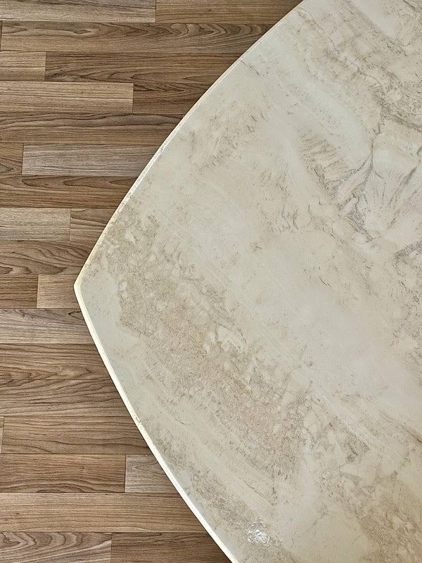Vintage Post Modern Italian Travertine Coffee Table, c.1980’s