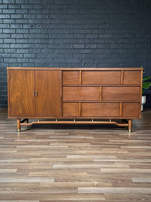 Mid-Century Modern Dresser w, Brass Accents, c.1960’s