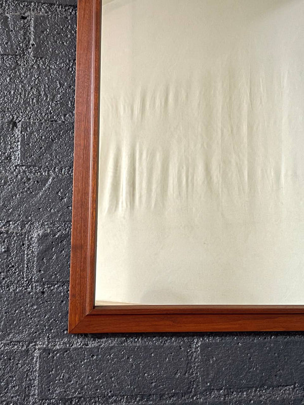 Mid-Century Modern Sculpted Walnut Wall Mirror, c.1950’s