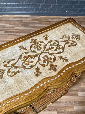 Italian Hand-Painted Venetian Tallboy Lingerie Dresser w/ Gilt Accents, c.1940s