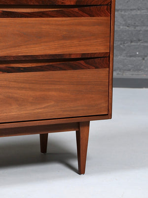 Mid-Century Modern Walnut & Rosewood Dresser by Bassett, c.1960’s