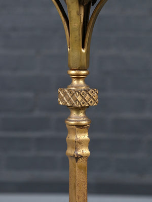 Antique Neoclassical Revival Brass & Gilt Metal Jardinière Plant Stand, c.1920’s