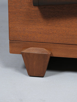 Single Mid Century Modern Night Stands w/ Bowtie Handles, c.1960’s